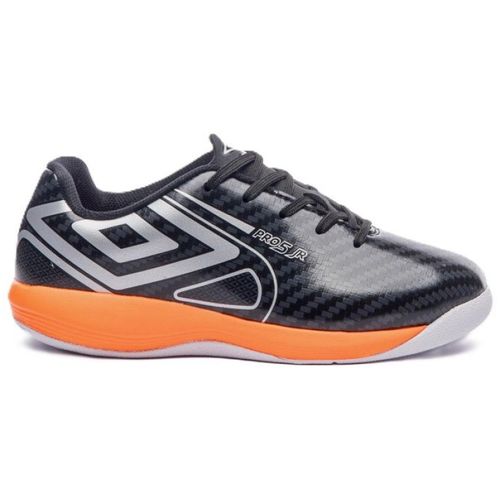 TENIS UMBRO FUTSAL PRO 5 JR U07FB00092.186 PRETO PRATA LARAN