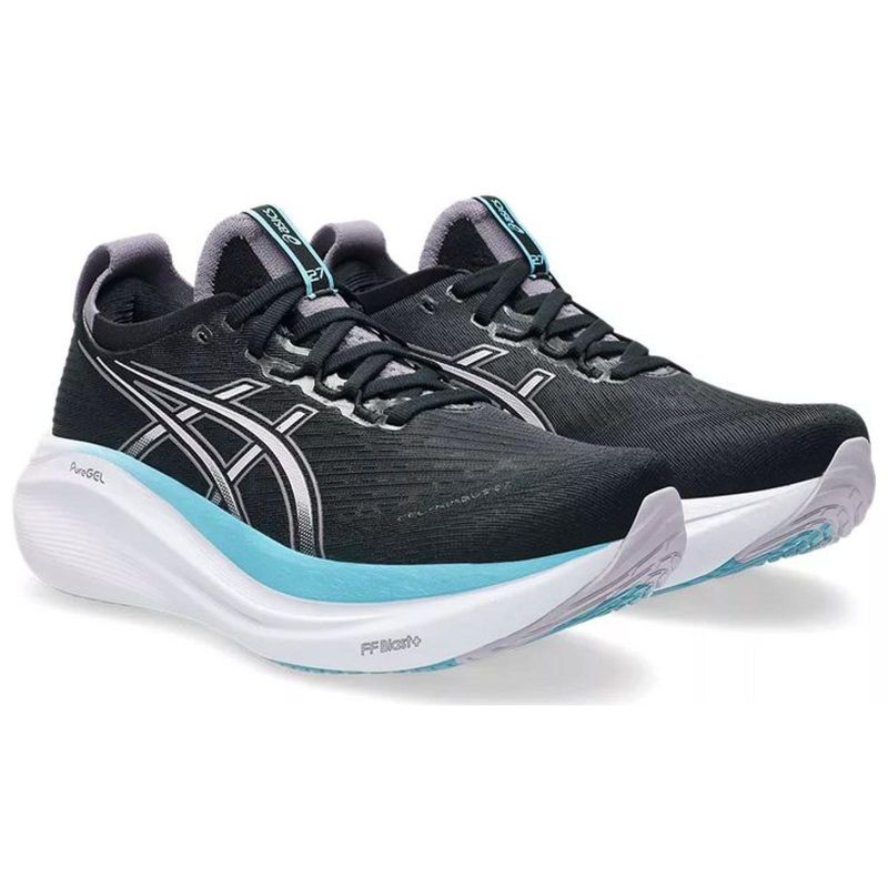 TENIS ASICS GEL NIMBUS 27 1012B753.004 PRETO VIOLETA