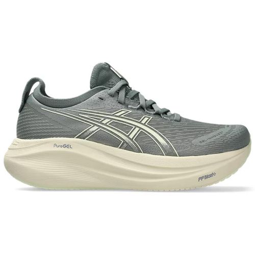 TENIS ASICS GEL NIMBUS 27 1012B753.402 CINZA BEGE