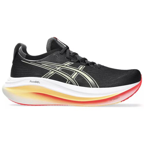 TENIS ASICS GEL NIMBUS 27 1011B958.005 PRETO VERMELHO
