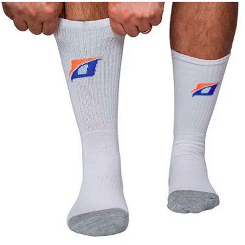 MEIA OGEA PERFORMANCE SPORT 25 10013.2 BRANCO LARANJA