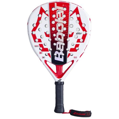 RAQUETE BABOLAT PADEL VIPER 150158 010000 BRANCO VERMELHO