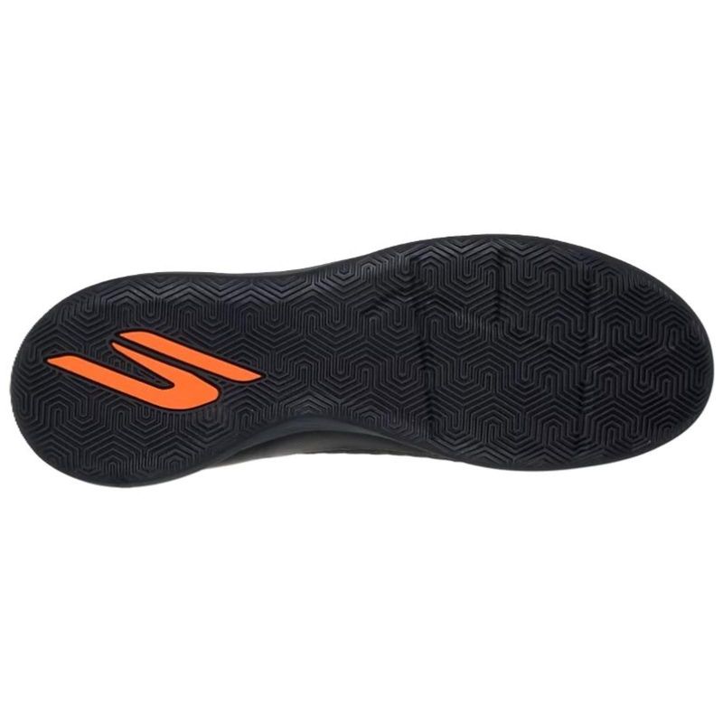 TENIS SKECHERS FUTSAL SKX JR YOUTH IC 252168L/BKOR PRETO LA