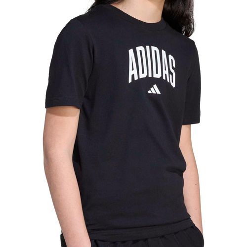 CAMISETA ADIDAS COLEGIATTE JUNIOR JV5192 PRETO
