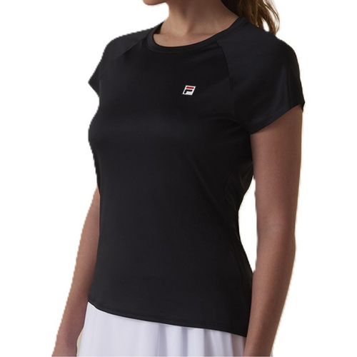 CAMISETA FILA TENNIS BASIC F12TN00275.315 PRETO VERMELHO