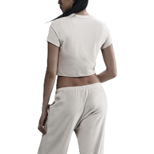 CAMISETA NIKE CHILL KNIT CROPPED HF9538-104 BEGE CLARO