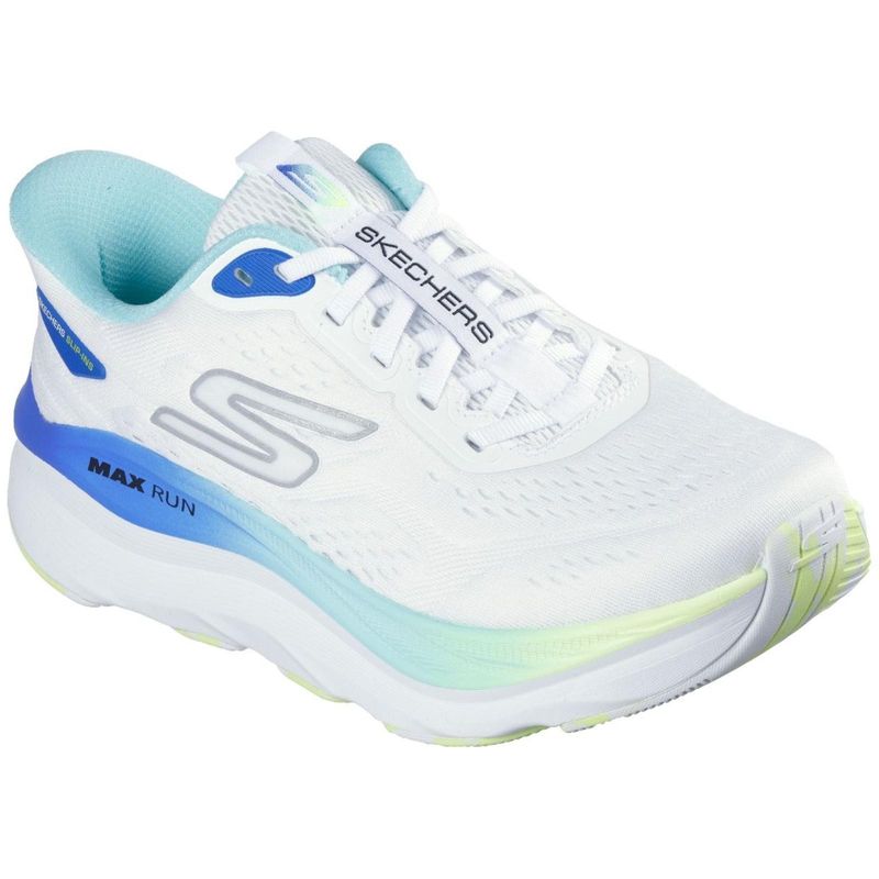 TENIS SKECHERS MAX RUN 129200/WMLT BRANCO AZUL