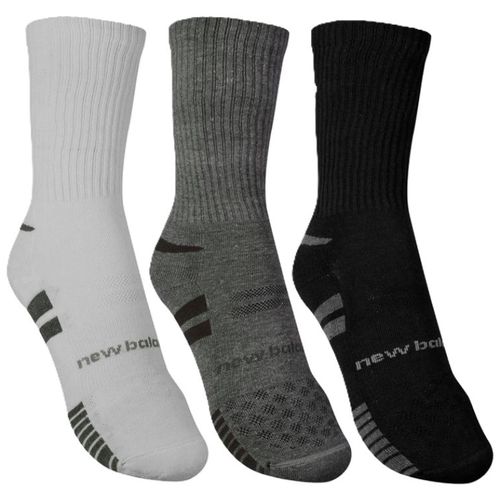 KIT MEIA NEW BALANCE PERFORMANCE NB74A.1122 BRANCO CINZA PR