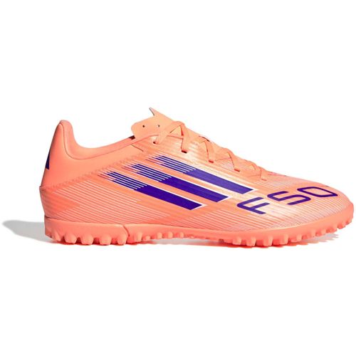 CHUTEIRA ADIDAS F50 CLUB TF JI0024 LARANJA AZUL