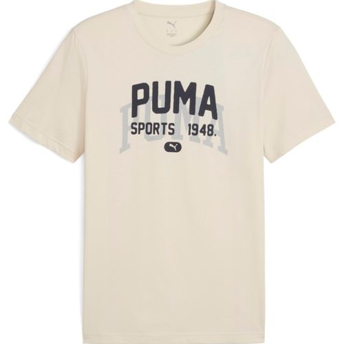 CAMISETA PUMA GRAPHIC VARSITY TEE 688035-87 BEGE