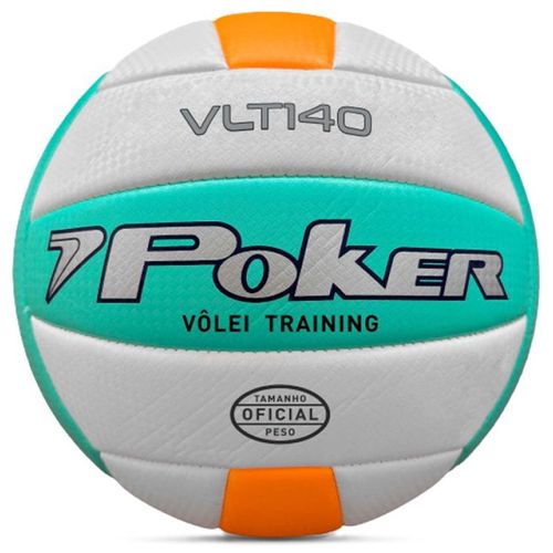 BOLA POKER VOLEI TRAINING VLT 140 05844VABLC VERDE BRAN