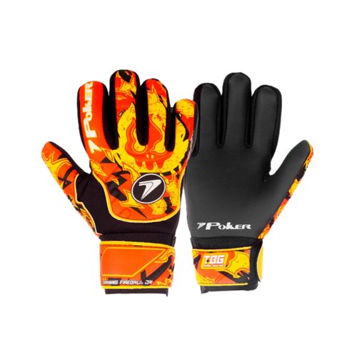 LUVA POKER FUTEBOL FIREBALL JR 01150LCLCP LARANJA PRETO