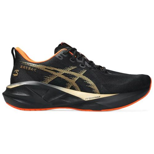 TENIS ASICS NOVABLAST 5 SENNA 1011C254.001 PRETO DOURADO