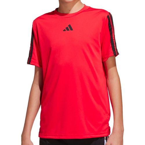 CAMISETA ADIDAS 3 LISTRAS JJ1034 VERMELHO PRETO
