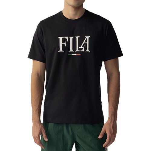 CAMISETA FILA REGULAR ITALY LETTER F11L02003.160 PRETO
