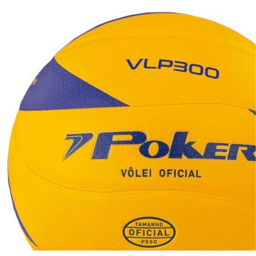 BOLA VÔLEI POKER PROFISSIONAL VLP 300 05798AA AMARELO AZUL