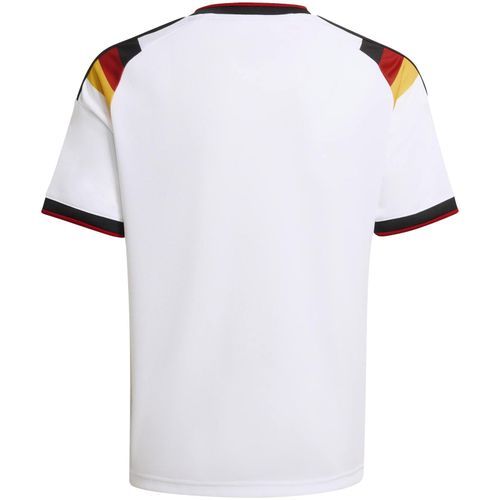 CAMISETA ADIDAS ALEMANHA I INFANTIL JZ4560 BRANCO LARANJA PR