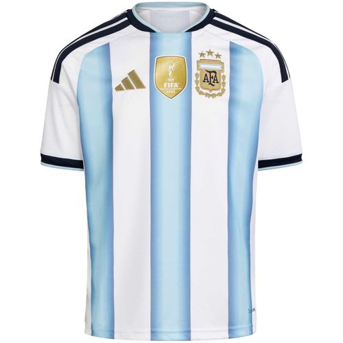 CAMISETA ADIDAS ARGENTINA I INFANTIL KA8119 BRANCO AZUL PRET
