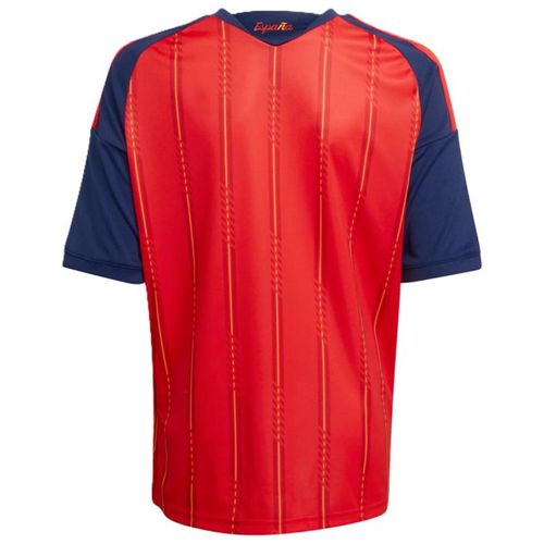 CAMISETA ADIDAS ESPANHA I INFANTIL JZ5757 VERMELHO MARINHO