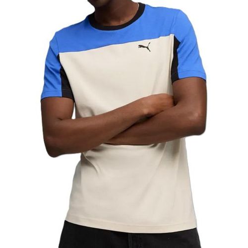 CAMISETA PUMA ESSENTIALS 691261-13 BRANCO AZUL