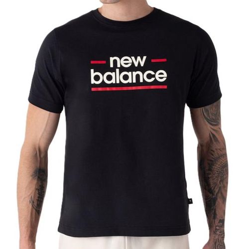 CAMISETA NEW BALANCE LINEAR LINES 1325662 PRETO