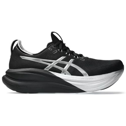 TENIS ASICS GEL NIMBUS 28 PLATINUM 1011C214.001 PRETO PRATA
