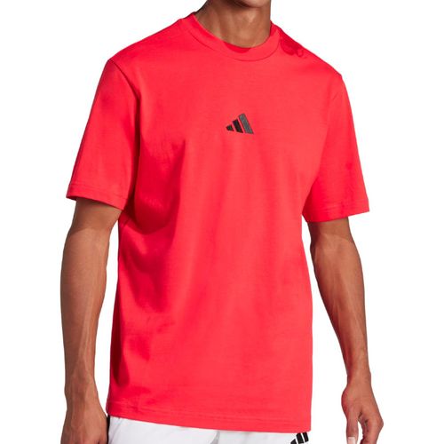 CAMISETA ADIDAS ESSENTIALS SINGLE JERSEY JF1095 VERMELHO