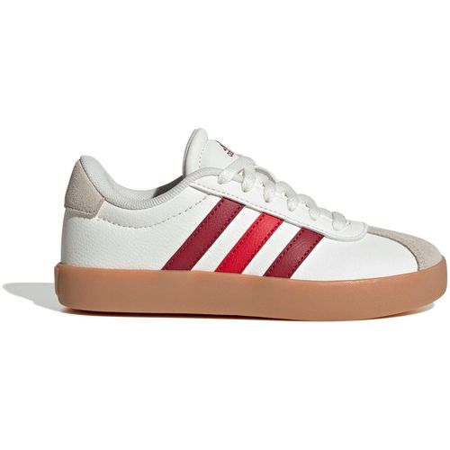 TENIS ADIDAS VL COURT 3.0 KIDS IH3946 BRANCO VERMELHO
