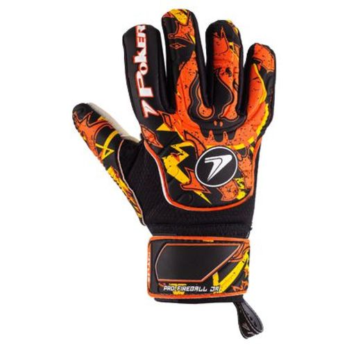 LUVA POKER GOLEIRO FIREBALL 01148PLCA PRETO LARANJA