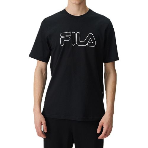 CAMISETA FILA LETTER OUTLINE F11L174.2176 PRETO BRANCO