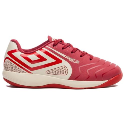 TENIS UMBRO FUTSAL PRO 5 JR U07FB00092.424 VERMELHO BRANCO