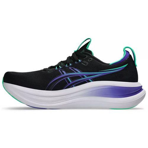 TENIS ASICS GEL NIMBUS 28 1011C127.003 PRETO VERDE AZUL