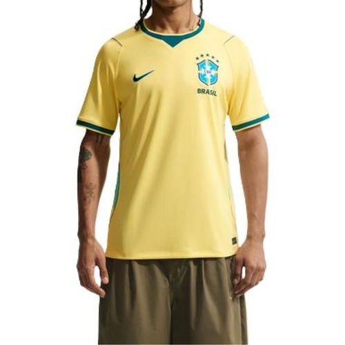 CAMISETA NIKE CBF DF SS STAD IF7054-724 AMARELO VERDE