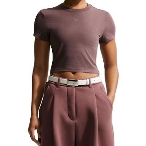 CAMISETA NIKE CHILL KNIT CROPPED HF9538-502 ROXO