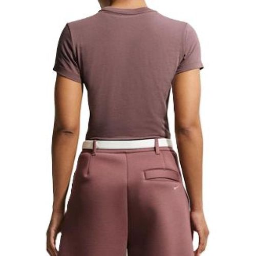 CAMISETA NIKE CHILL KNIT CROPPED HF9538-502 ROXO