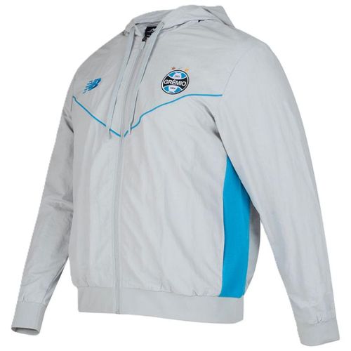JAQUETA NEW BALANCE VIAGEM GREMIO 2026 MJ831809 CINZA AZUL