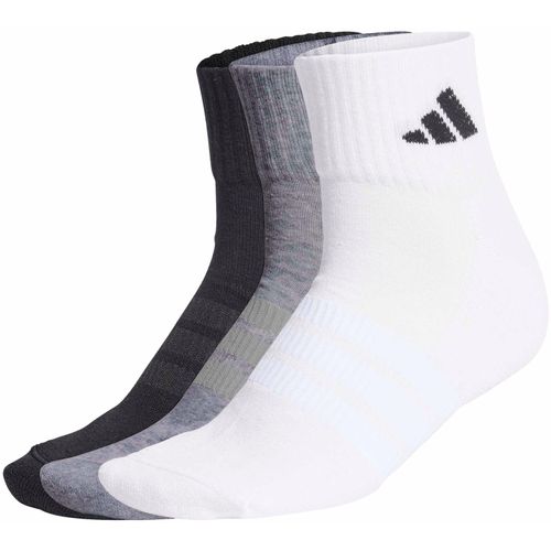 KIT MEIA ADIDAS CUSHIONED SPORTSWEAR KC9631 PRETO CINZ