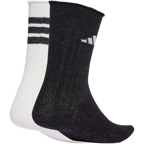 KIT MEIA ADIDAS GLOW 2 PARES JX5726 PRETO BRANCO