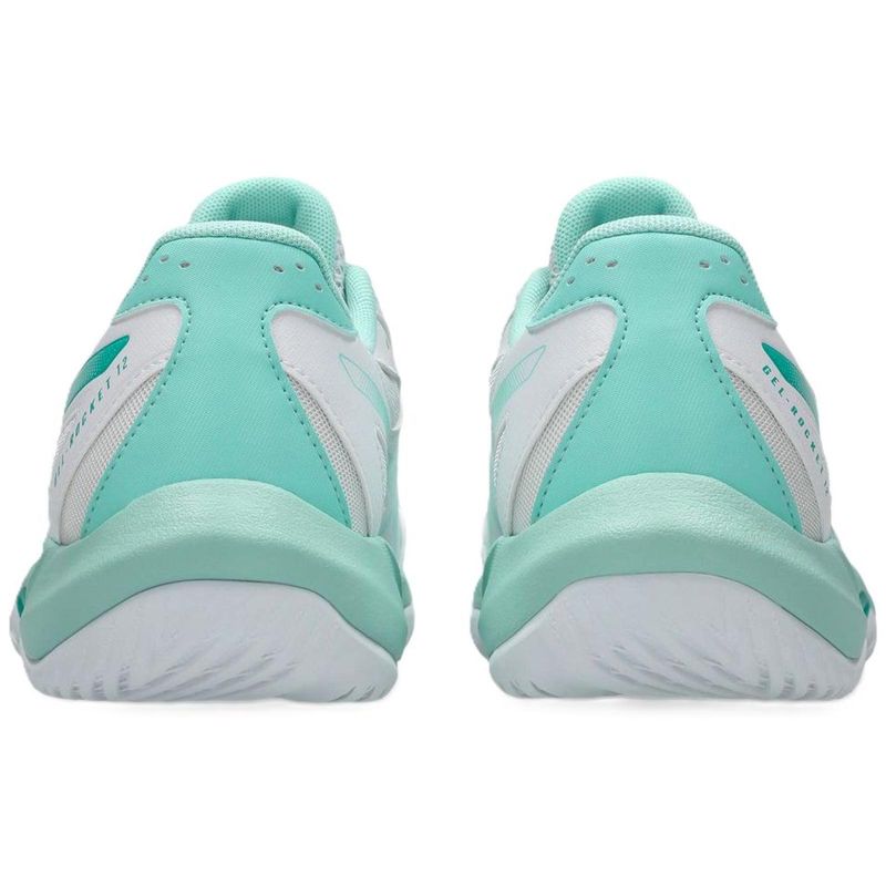 TENIS ASICS GEL ROCKET 12 1072A119.104 BRANCO VERDE