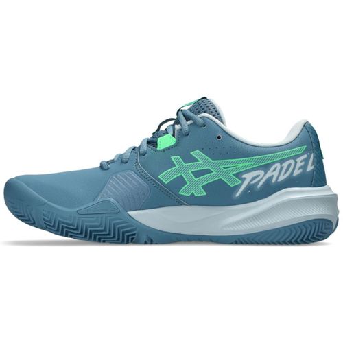 TENIS ASICS GEL CHALLENGER 15 PADEL 1041A511.400 AZUL VERDE