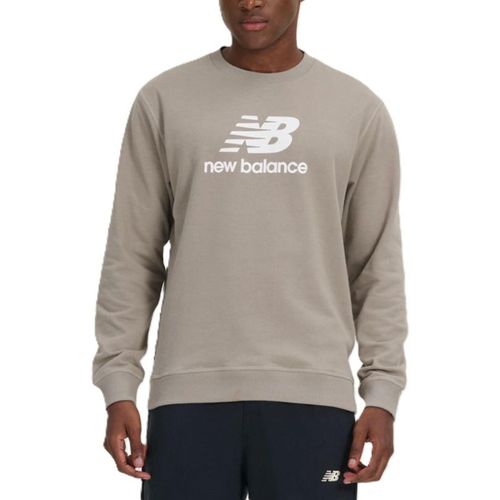 CASACO NEW BALANCE MOLETOM ESSENTIALS MT41500B CINZA BRANCO