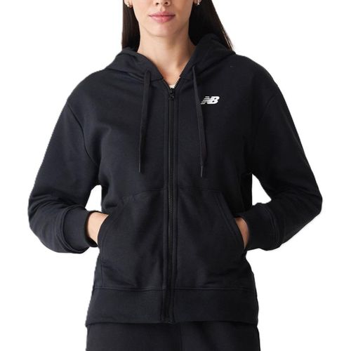 CASACO NEW BALANCE MOLETOM SPORT ESSENTIALS WJ41501B PRETO