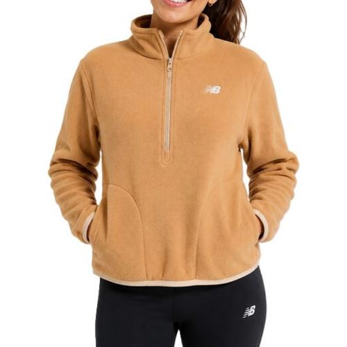 CASACO NEW BALANCE MOLETOM FLEECE WT33527B BEGE