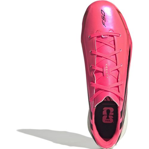 CHUTEIRA ADIDAS CAMPO F50 HYPERFAST LEAGUE HQ5161 ROSA BRANC