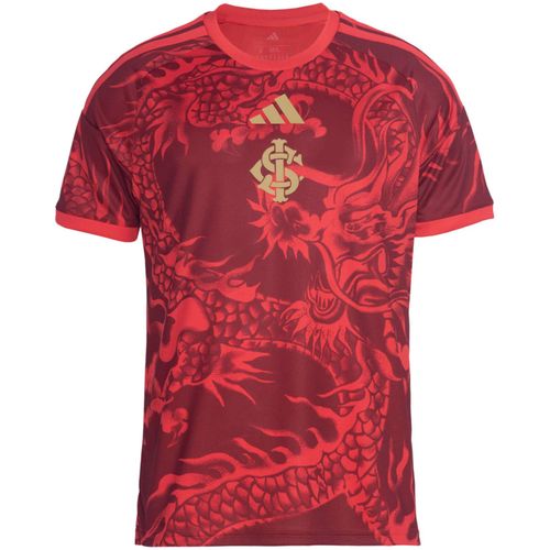 CAMISETA ADIDAS INTERNACIONAL III JZ4724 VERMELHO DOURADO