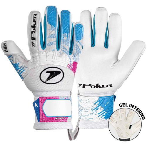 LUVA POKER GOLEITO INFINITY II 01133BCR BRANCO CELESTE ROS