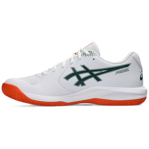 TENIS ASICS GEL DEDICATE 9 PADEL 1041A546.100 BRANCO VERDE