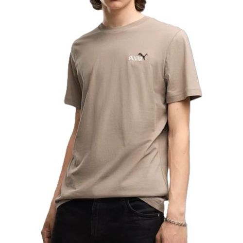 CAMISETA PUMA SMALL LOGO 684717-94 MARROM CLARO