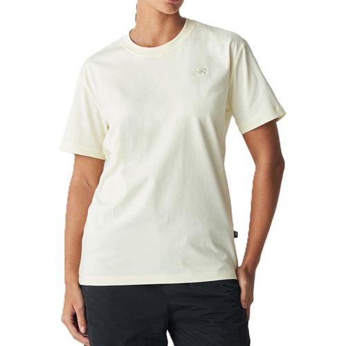 CAMISETA NEW BALANCE SMALL LOGO WT41501B OFF WHITE